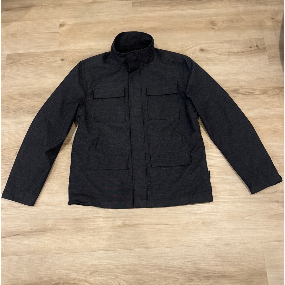 Frank & Oak Men’s bomber style fall jacket in slate grey colour size Medium